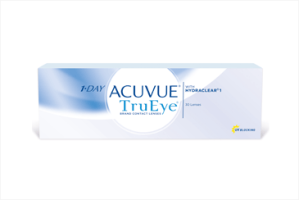 Pack of 30 1-DAY ACUVUE® TruEye® Contact Lenses with HYDRACLEAR 1 Technology and UV blocking